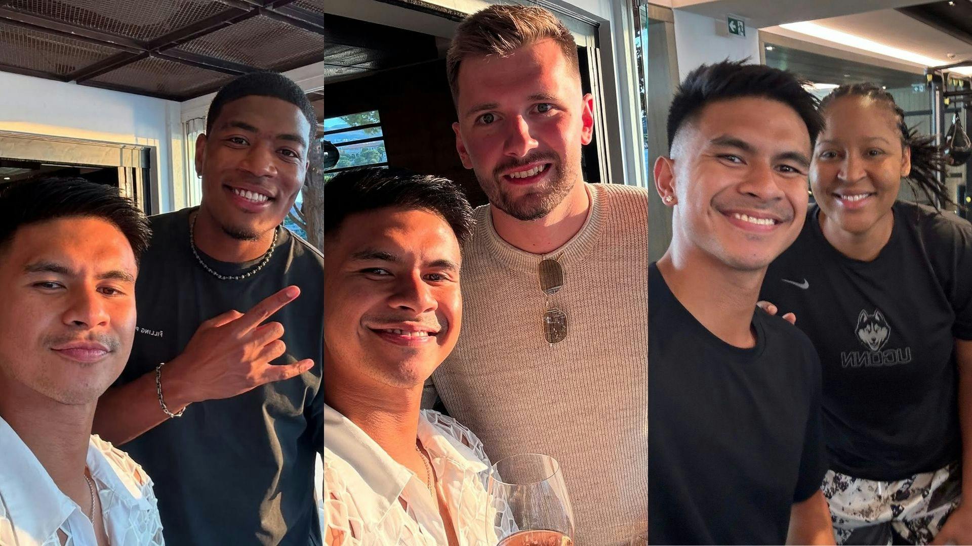 Kiefer Ravena links up with Luka Doncic, Rui Hachimura at star-studded Athens event